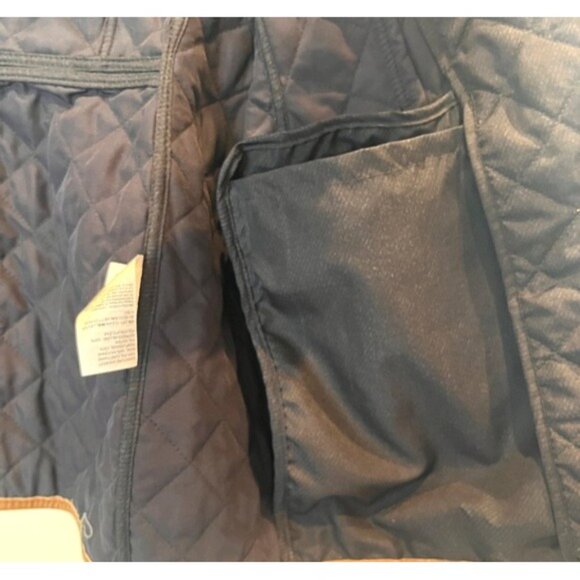 Chico’s Women’s Quilted Lightweight Navy Blue Jacket Size 0 4/6 Small Preppy - Picture 7 of 14